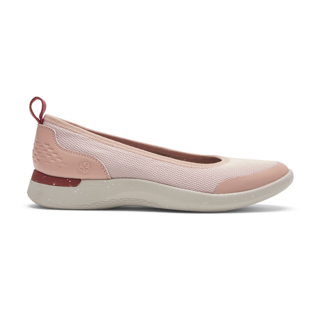 Rockport Truflex Fly Knit Flat - Womens Ballet - Pink - NZ (QCS-478592)